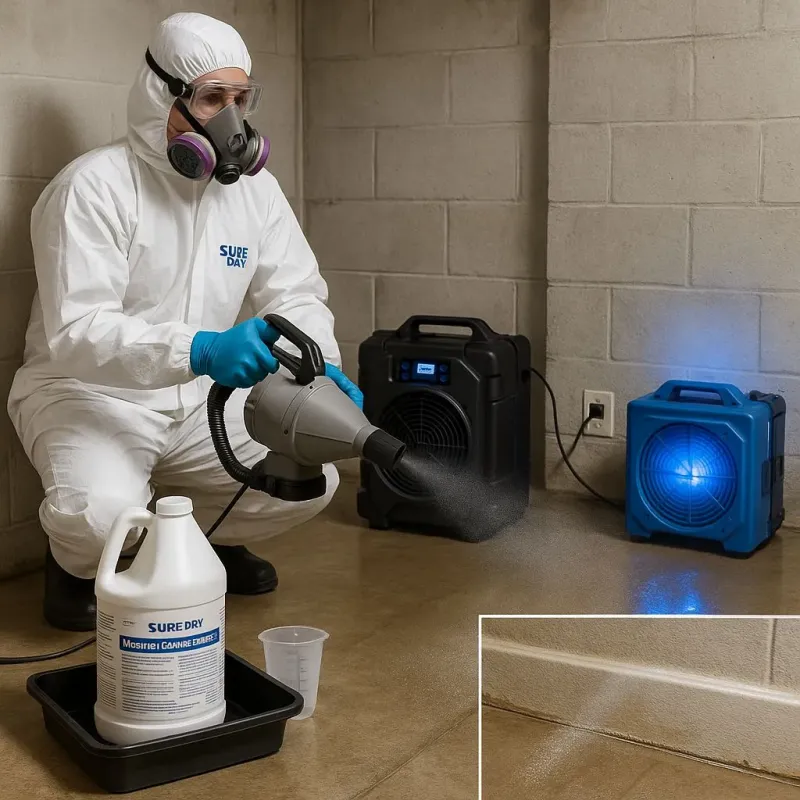 Sanitization and Odor Removal process in Seven Points, TX